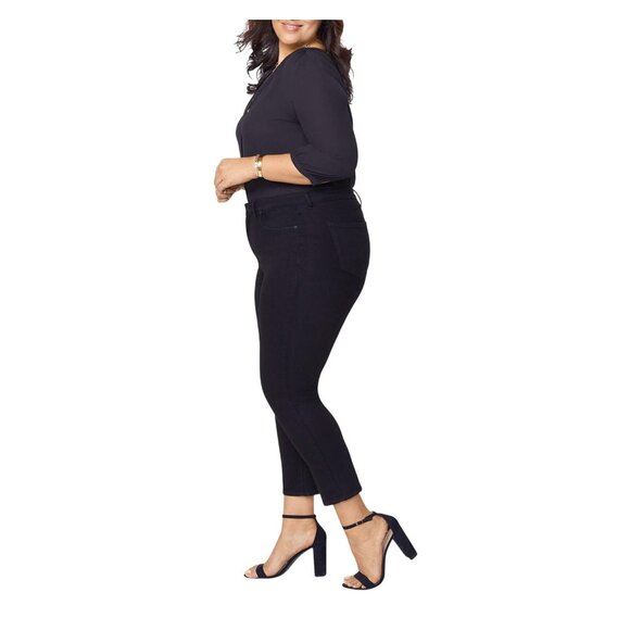 NWT NYDJ Womens Plus Size Sheri Slim Jeans WNBBSS8518 Black 20W - Picture 4 of 13